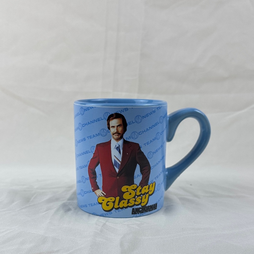 Stay Classy Anchorman Blue Mug